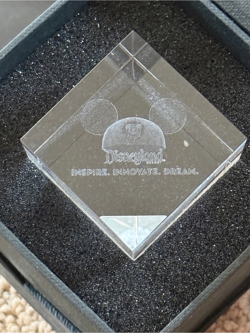 Disneyland Engraved Crystal Keepsake - Cast Member Exclusive